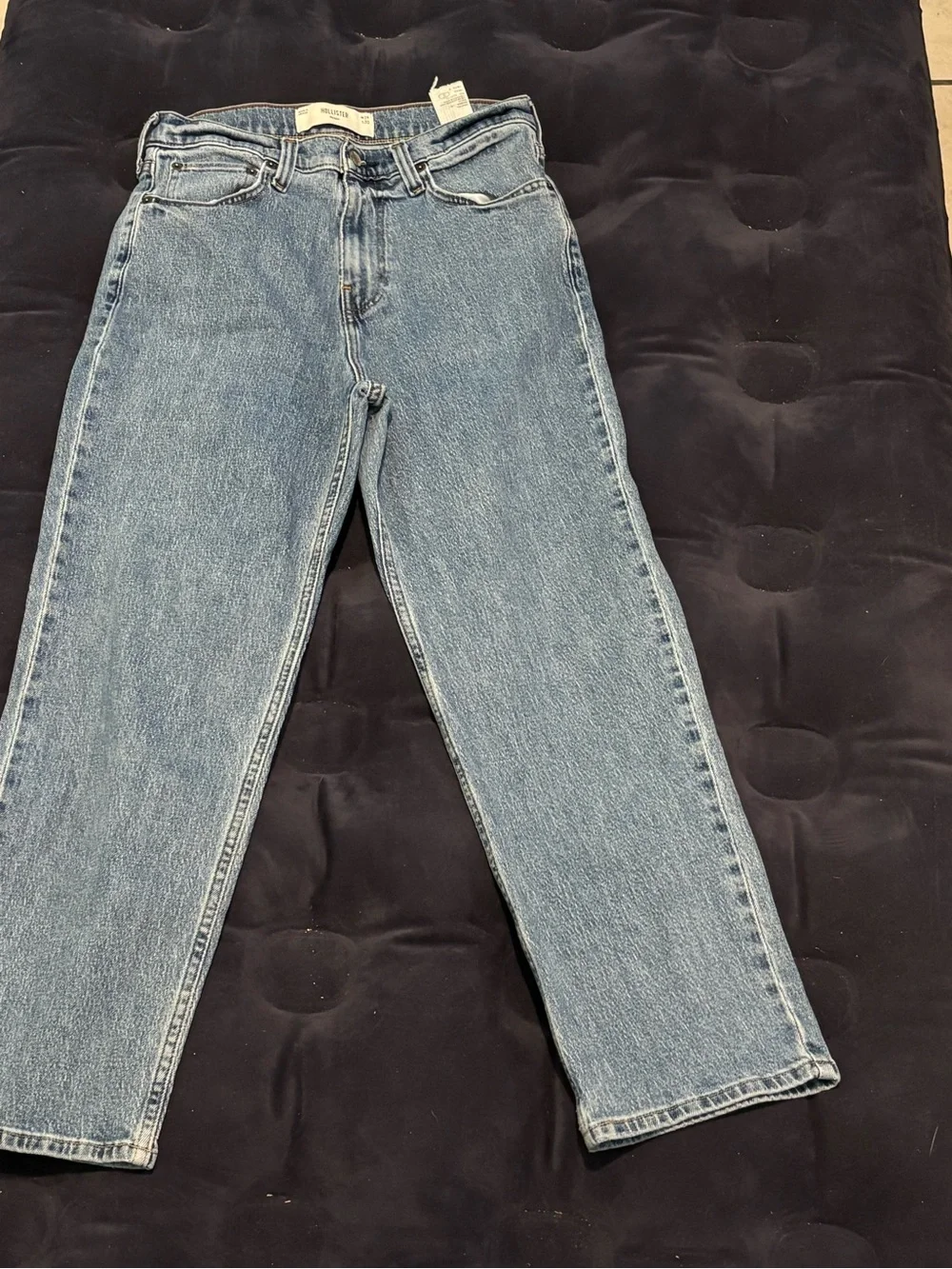 Hollister Light Wash Baggy Denim Jeans